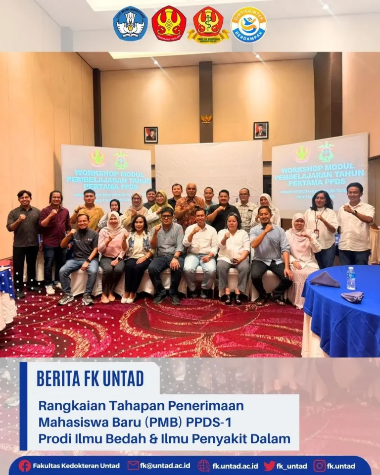 Rangkaian Tahapan Penerimaan Mahasiswa Baru (PMB) PPDS-1 FK UNTAD
